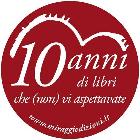 Lo speciale logo per i 10 anni Miraggi edizioni