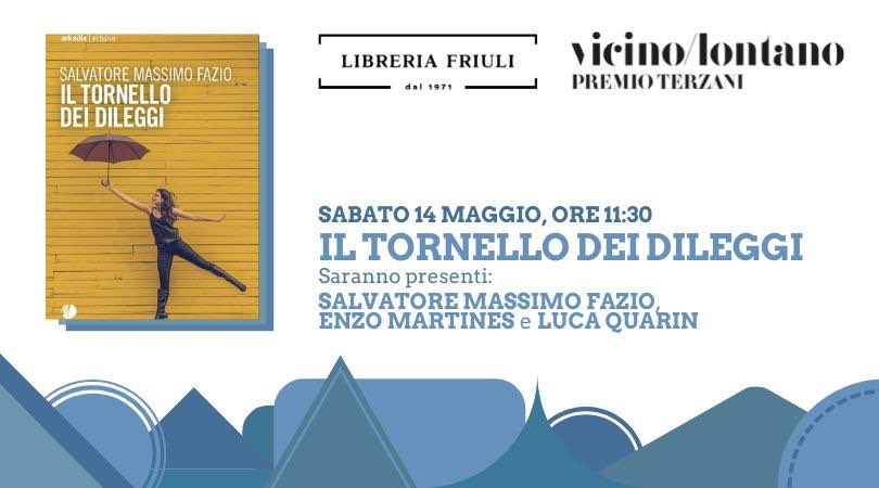 Clicca sul flyer per info come raggiungere la centralissima Libreria Friuli sabato 14 alle ore 11:30 per la presentazione de Il tornello dei dileggi (Arkadia Editore)