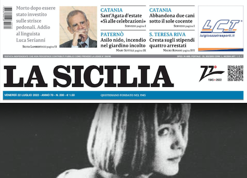 SMF per La Sicilia – Dedicato a una donna, un’attrice, un’icona del nostro tempo