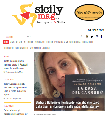SMF per SicilyMag.it – Barbara Bellomo e l’ombra del carrubo che salva dalla guerra: «Emozioni dalle radici della storia»