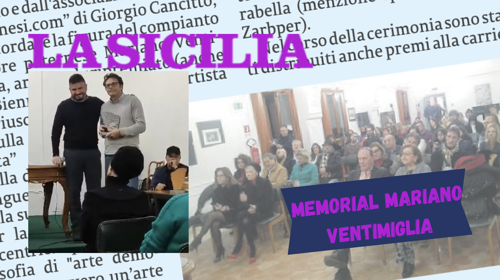 SMF su La Sicilia – XVIII Memorial Mariano Ventimiglia “Premio alla carriera”