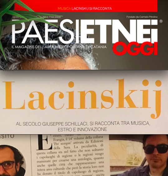 SMF per Paesi Etnei Oggi n. 284 – Agosto 2020 – La recensione a “Catanesi per sempre” (a cura) di Daniele Di Frangia e servizio al musicista Lacinskij