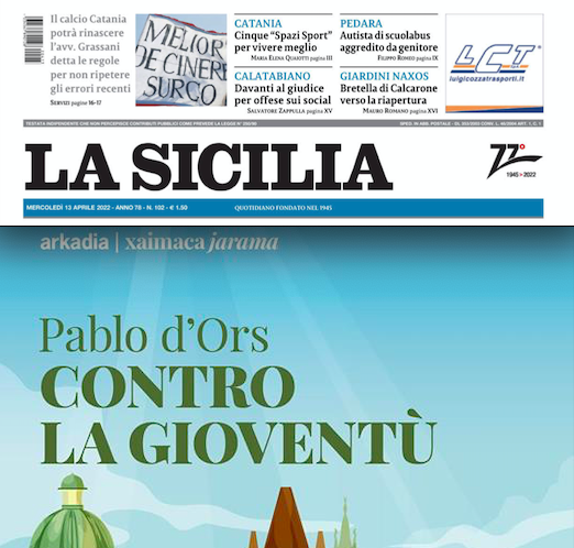 SMF per La Sicilia – Quando la seduzione si nasconde tra le pagine – Recensione a “Contro la gioventù”