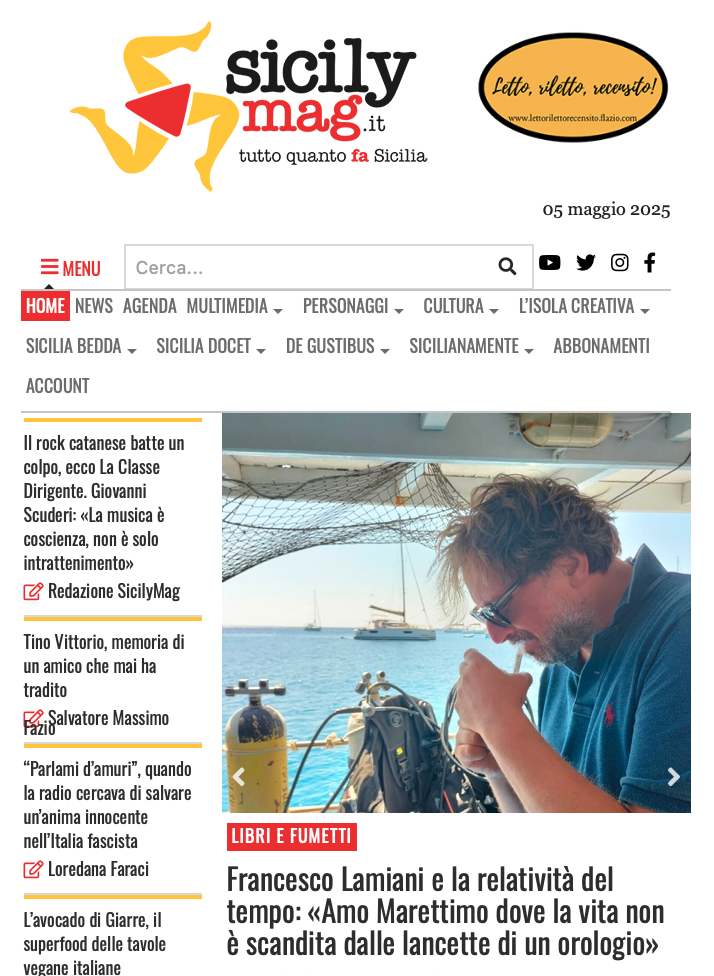 SMF per SicilyMag.it – Francesco Lamiani e la relatività del tempo: «Amo Marettimo dove la vita non è scandita dalle lancette di un orologio»