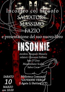 Presentazione Insonnie a S. Agata Li Battiati                       