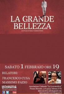 Conferenza su La grande bellezza ad Adrano                             