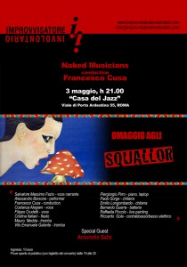 Naked Musicians, Casa del Jazz - ROMA                                                    
