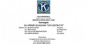 Convegno su Errori giudiziari: Vite Distrutte                                                            